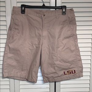 Columbia Lsu Pfg Khaki Shorts 